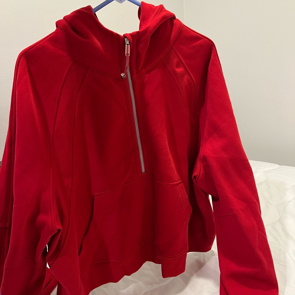 Lululemon Half-Zip Scuba - College Crimson